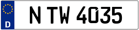 Truck License Plate